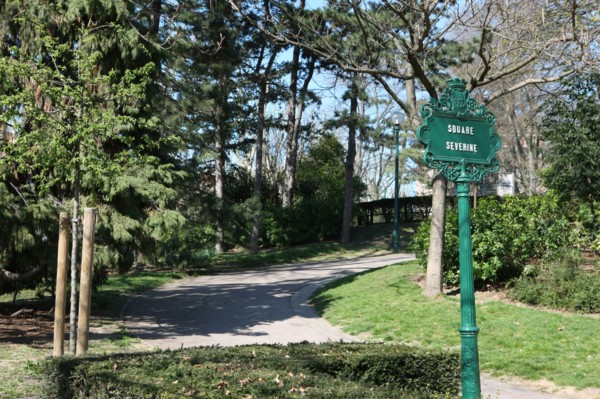 France, ile de france, paris 20e arrondissement, square severine, porte de bagnolet, jardin public,