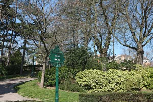 France, ile de france, paris 20e arrondissement, square severine, porte de bagnolet, jardin public,