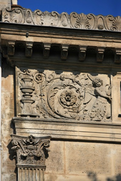 France, ile de france, paris 8e arrondissement, 7 rue tronchet, hotel de pourtales, facade sur rue, detail decor,


Date : Ete 2012