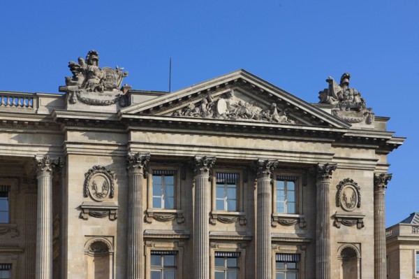 france, region ile de france, paris 8e arrondissement, place de la concorde, hotel de la marine, ancien ministere, hotel particulier, fronton du pavillon est, cote rue saint florentin, hotel de saint ...