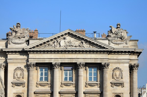 france, region ile de france, paris 8e arrondissement, place de la concorde, hotel de la marine, ancien ministere, detail sculpture, toit, fronton, pavillon est, vers rivoli, hotel particulier,


Date...