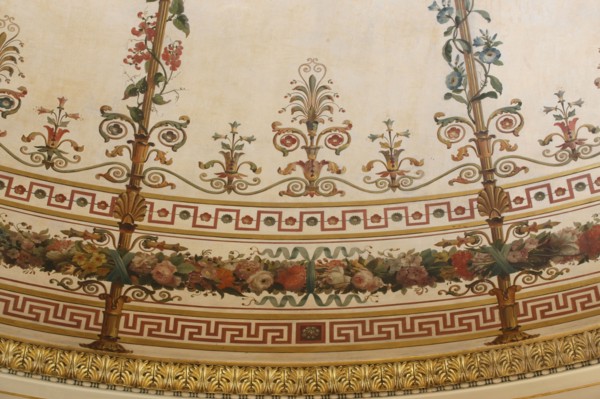 France, ile de france, paris 9e, 9 rue drouot, mairie du 9e arrondissement, hotel d'augny, salon aguado, detail de la rotonde au plafond, decor, oiseaux, palmettes,


Date : Ete 2012