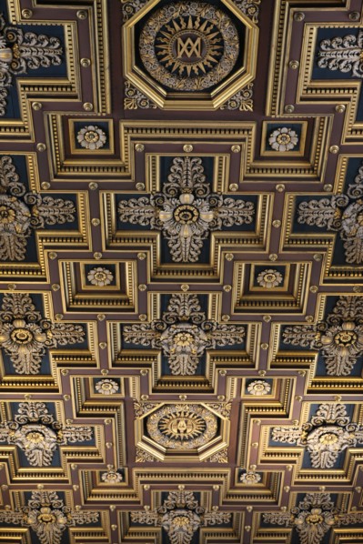 France, ile de france, paris 9e arrondissement, rue de chateaudun, eglise notre dame de lorette, decor interieur, peintures, plafond a caissons de la nef,


Date : Ete 2012