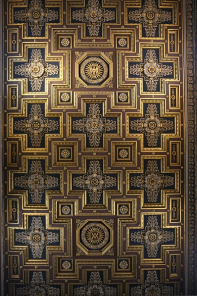 France, ile de france, paris 9e arrondissement, rue de chateaudun, eglise notre dame de lorette, decor interieur, peintures, plafond a caissons de la nef,


Date : Ete 2012