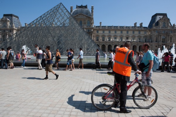 France, Region Ile de France, Paris 1er arrondissement, Musee du Louvre, place de la Pyramide, Ieoh Ming Pei,