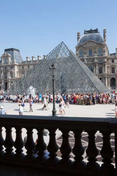 France, Region Ile de France, Paris 1er arrondissement, Musee du Louvre, place de la Pyramide, Ieoh Ming Pei,