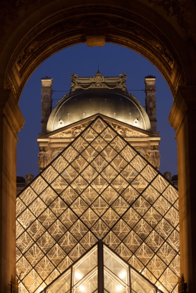 France, Region Ile de France, Paris 1er arrondissement, Musee du Louvre, place de la Pyramide, Ieoh Ming Pei,