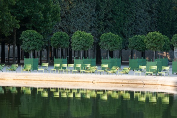 France, Region Ile de France, Paris 1er arrondissement, jardin des Tuileries, bassin, place de la Concorde,