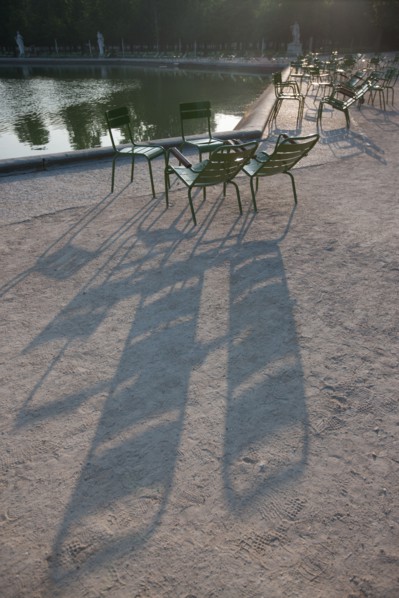 France, Region Ile de France, Paris, 1er arrondissement, jardin des Tuileries, bassin, chaise, fauteuil, mobilier, Fermob