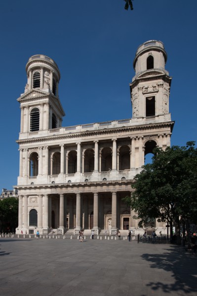 France, Region Ile de France, Paris 6e arrondissement, eglise et place saint sulpice,