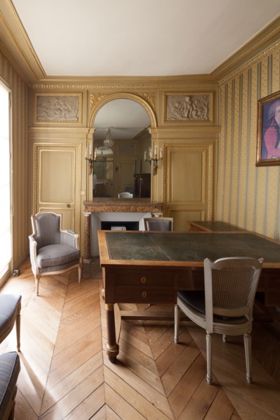 France, Region Ile de France, Paris 7e arrondissement, 73 rue de Grenelle, Hotel de Galliffet, Centre Culturel Italien, cabinet de travail de Talleyrand, decor,