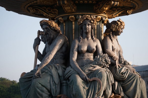France, Region Ile de France, Paris 8e arrondissement, place de la Concorde, fontaine,