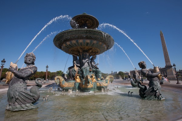 France, Region Ile de France, Paris 8e arrondissement, place de la Concorde, fontaines,