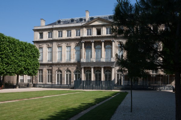 France, Region Ile de France, Paris 3e arrondissement, Marais, 60 rue des Archives, Hotel de Rohan, archives, facade sur jardin