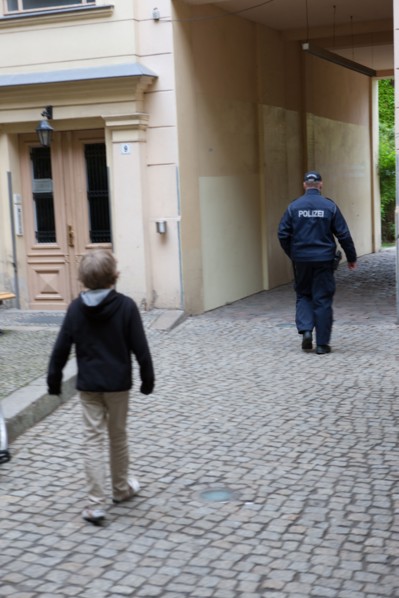 Allemagne, Germany, Berlin, Scheunenviertel, quartier des Granges, cour
