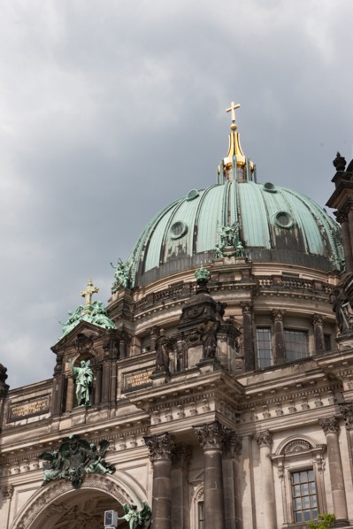 Allemagne (Germany), Berlin, Museuminsell (Ile aux Musees), Altes Museum, Berliner Dom, eglise, dome, coupole