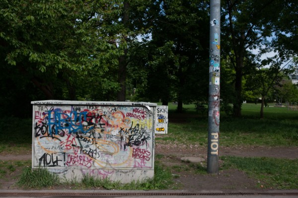 Allemagne (Germany), Berlin, Prenzlauer Berg, Mauer Park, vestiges du Mur de Berlin, jardin public,