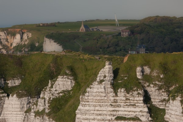 France, region Haute Normandie, Seine Maritime, pays des hautes falaises, Etretat, falaise d'aval,