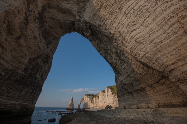 France, region Haute Normandie, Seine Maritime, pays des hautes falaises, Etretat, falaise d'aval,