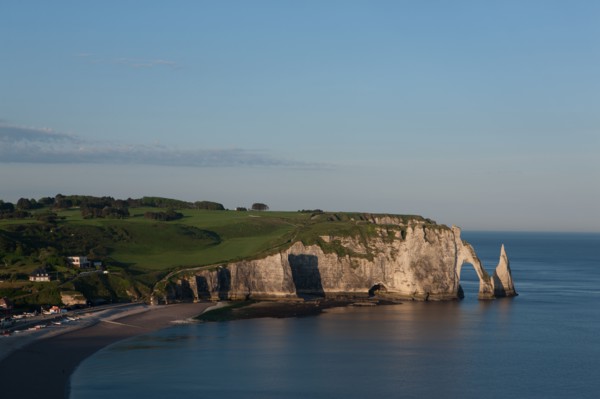 France, region Haute Normandie, Seine Maritime, pays des hautes falaises, Etretat, falaise d'aval,