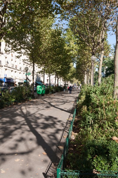 France, Ile de France, Paris 10e arrondissement, boulevard de la Villette, Belleville, promenade centrale,
