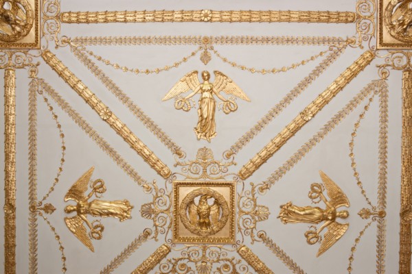 France, Ile de France, Paris 7e arrondissement, 78 rue de Lille, Hotel de Beauharnais, residence de l'ambassadeur d'Allemagne, hotel particulier, salon des quatre saisons, plafond,