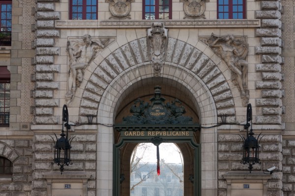France, Ile de France, Paris 4e arrondissement, boulevard Henri IV, caserne des Celestins, Garde Republicaine,