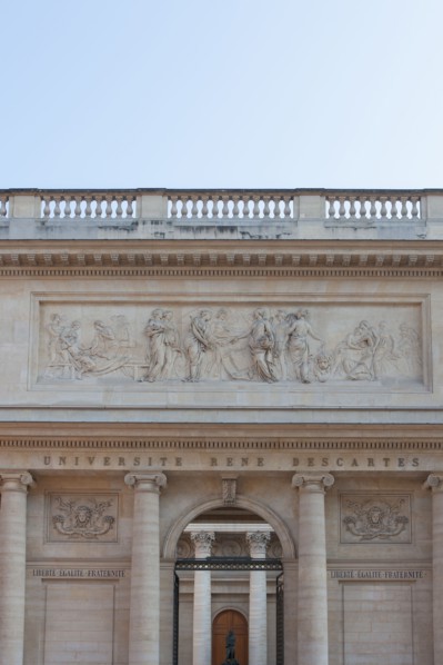 France, Ile de France, Paris 6e arrondissement, rue de l'Ecole de Medecine, faculte Rene Descartes,