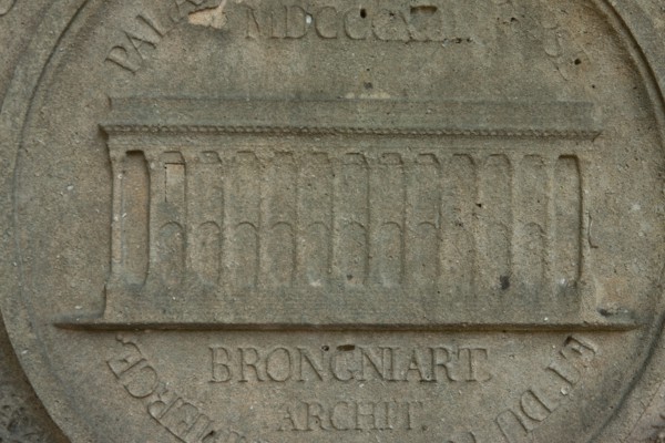 France, Ile de France, Paris 20e arrondissement, cimetiere du Pere Lachaise, 11e division, tombe d'Alexandre Theodore Brongniart, architecte du Palais de la Bourse a Paris.
