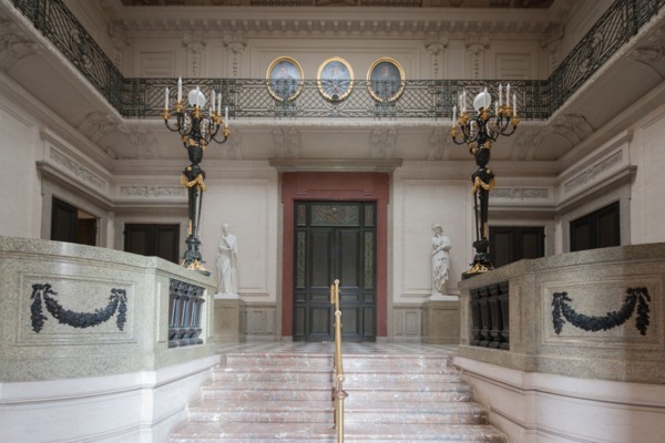 France, Ile de France, Paris 7e arrondissement, Hotel de Salm, rue de Lille, Grande Chancellerie de la Legion d'Honneur, Palais de la Legion d'Honneur, Musee, architecte Pierre Rousseau, grand vestibu...
