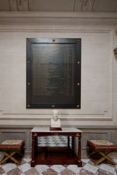 France, Ile de France, Paris 7e arrondissement, Hotel de Salm, rue de Lille, Grande Chancellerie de la Legion d'Honneur, Palais de la Legion d'Honneur, Musee, architecte Pierre Rousseau, liste des Gra...