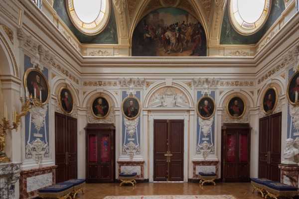 France, Ile de France, Paris 7e arrondissement, Hotel de Salm, rue de Lille, Grande Chancellerie de la Legion d'Honneur, Palais de la Legion d'Honneur, Musee, architecte Pierre Rousseau, salon des gra...