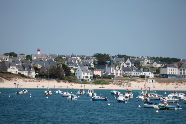 France, région Bretagne, Brittany, Finistère, Cap Sizun, Audierne-Esquibien, plage et club de