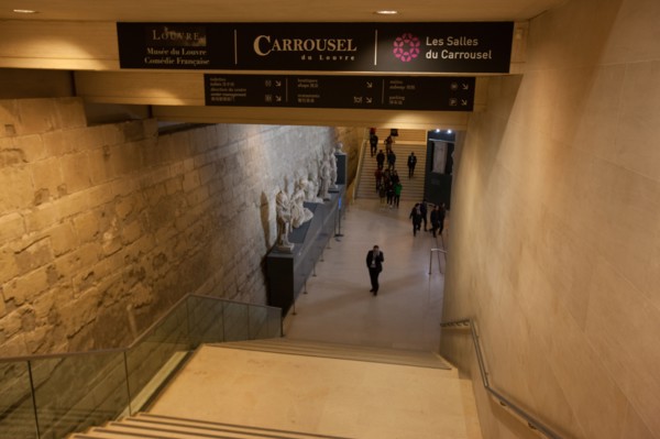 France, Région Ile de France, Paris 1er arrondissement, Carrousel du Louvre, fondations sous le