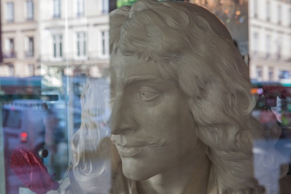 France, Région Ile de France, Paris 1er arrondissement, Place Colette, Comédie Française, buste de