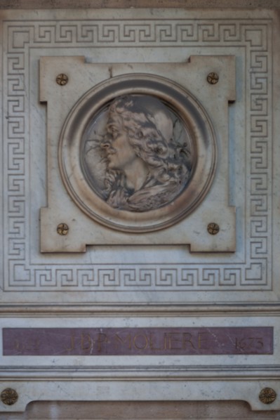 Médaillon représentant Molière, Comédie Française à Paris