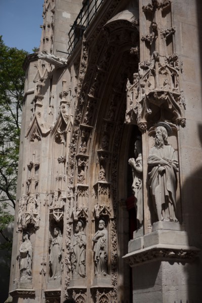 France, Région Ile de France, Paris 4e arrondissement, le Marais, Rue Saint Martin, détail du
