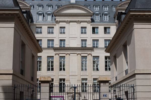 France, Région Ile de France, Paris 4e arrondissement, le Marais, Rue de Turenne, immeuble