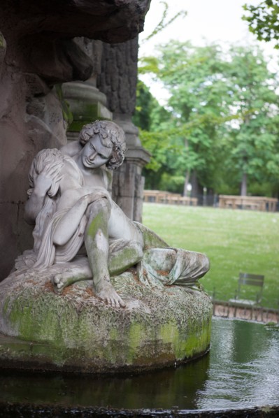 France, Région Ile de France, Paris 6e arrondissement, Jardin du Luxembourg, fontaine Médicis,
