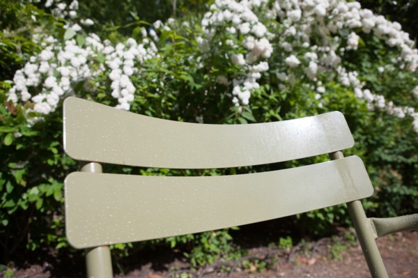 France, Région Ile de France, Paris 6e arrondissement, Jardin du Luxembourg, chaises après la