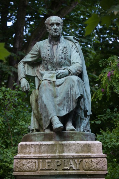 France, Région Ile de France, Paris 6e arrondissement, Jardin du Luxembourg, statue de Le Play,