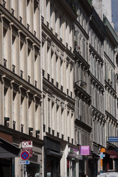 France, Région Ile de France, Paris 9e arrondissement, Rue Notre Dame de Lorette, enfilade de
