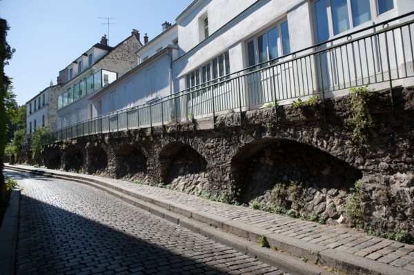 France, Région Ile de France, Paris 18e arrondissement, Montmartre, Rue Saint Vincent, rattrapage