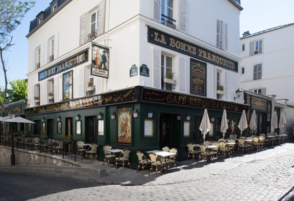 France, Région Ile de France, Paris 18e arrondissement, Montmartre, Rue Saint Rustique, restaurant
