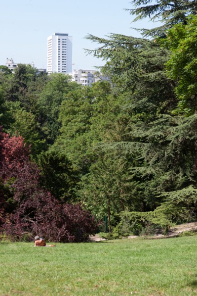 France, Région Ile de France, Paris 19e arrondissement, Parc des Buttes Chaumont, jardin, Ville de