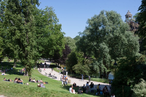 France, Région Ile de France, Paris 19e arrondissement, Parc des Buttes Chaumont, jardin, Ville de