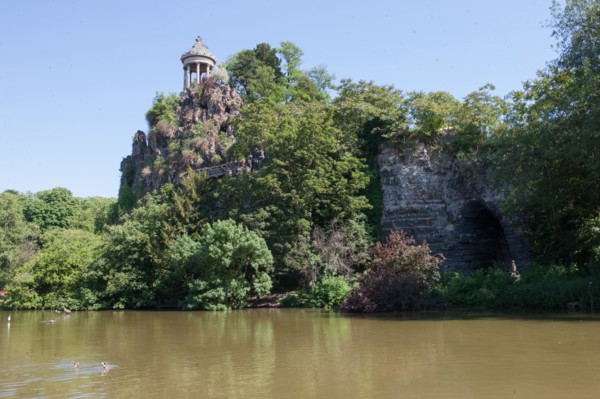 France, Région Ile de France, Paris 19e arrondissement, Parc des Buttes Chaumont, jardin, Ville de