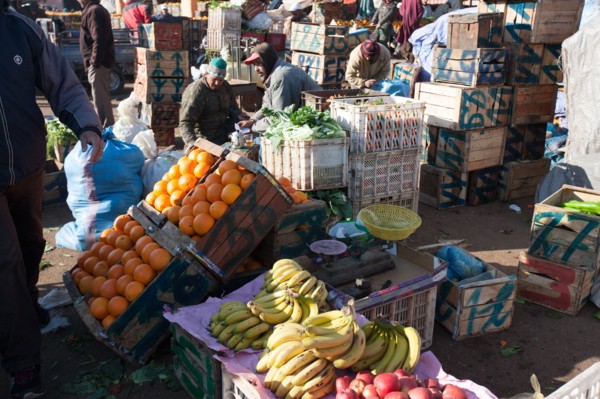 Afrique du nord, Maroc, Marrakech, souk, marché de gros, alimentaire,