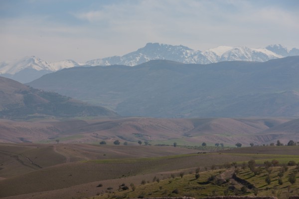 Afrique du nord, Maroc, Marrakech, pied du Haut Atlas, route d'Amizmiz, en direction de Sidi
