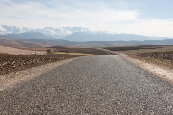 Afrique du nord, Maroc, Marrakech, pied du Haut Atlas, route d'Amizmiz, en direction de Sidi